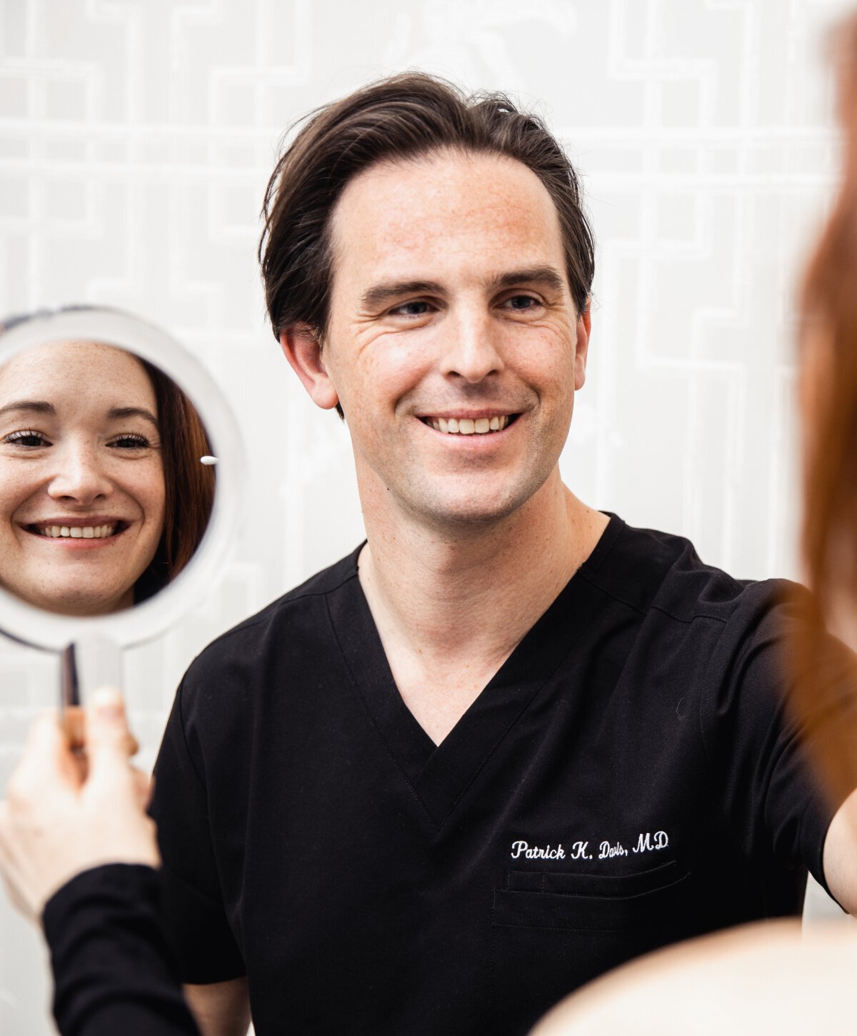 Dr. Patrick Davis with model